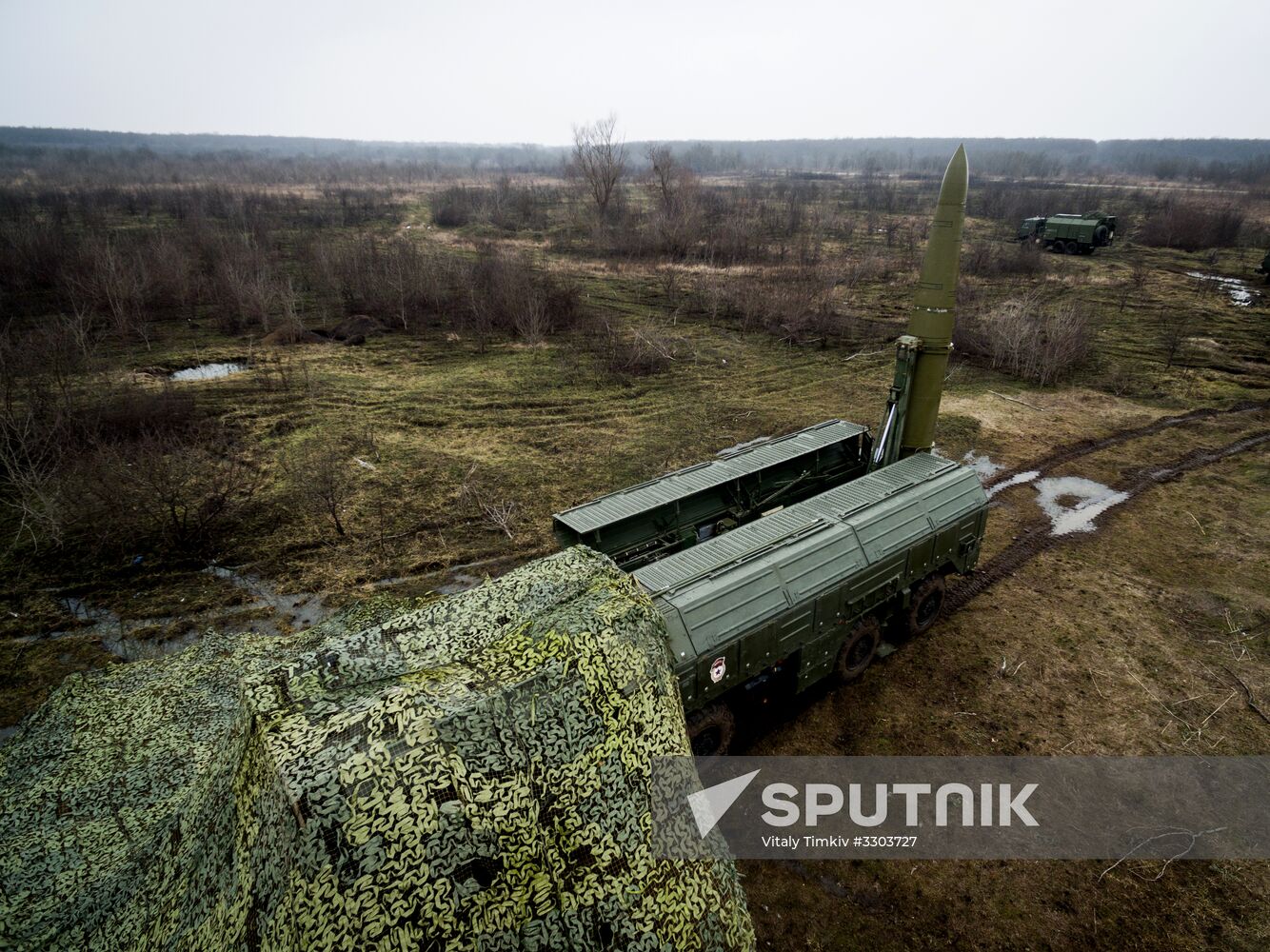 Iskander-M missile launcher crews exercise in Krasnodar Territory