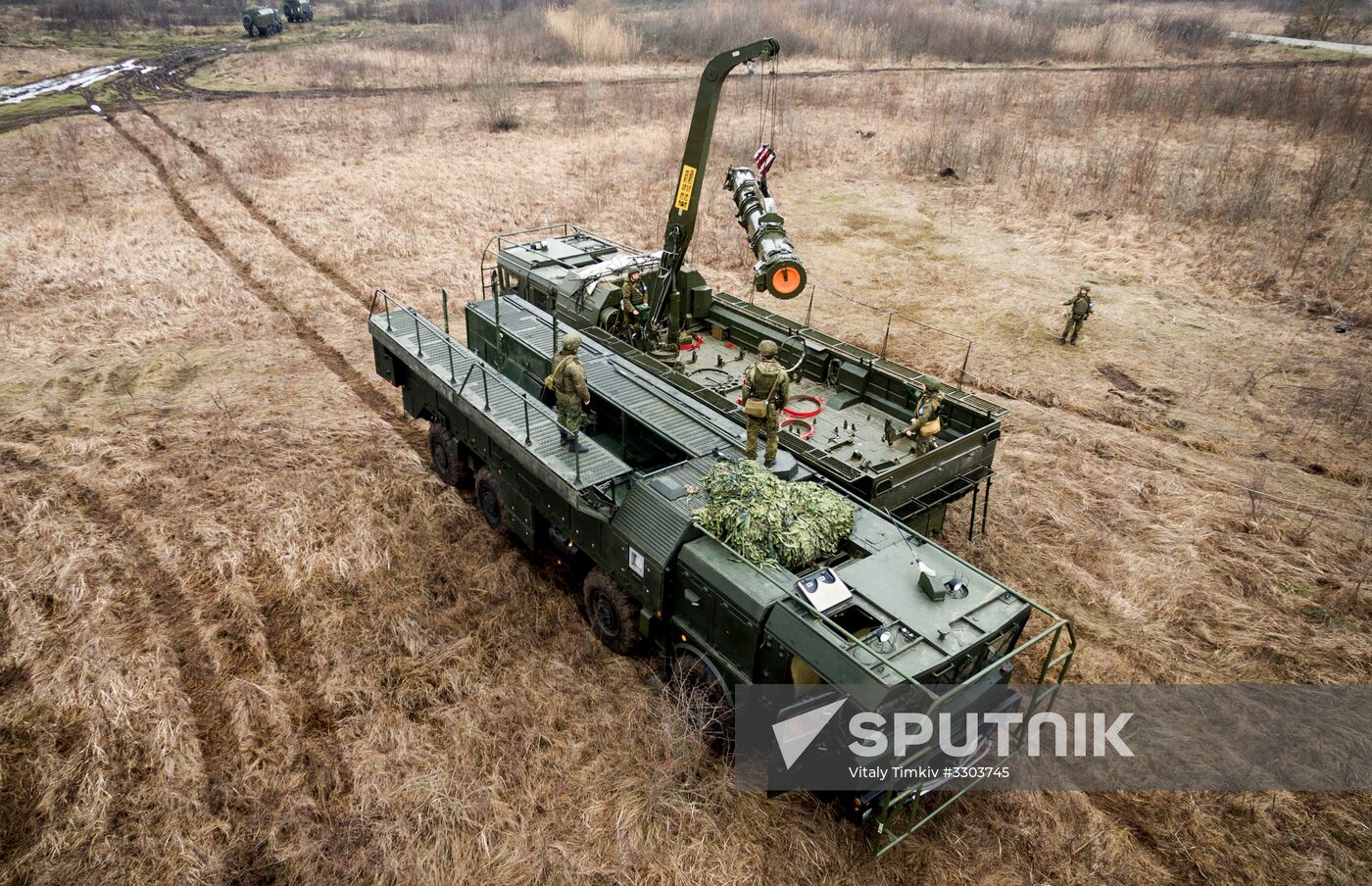 Iskander-M missile launcher crews exercise in Krasnodar Territory