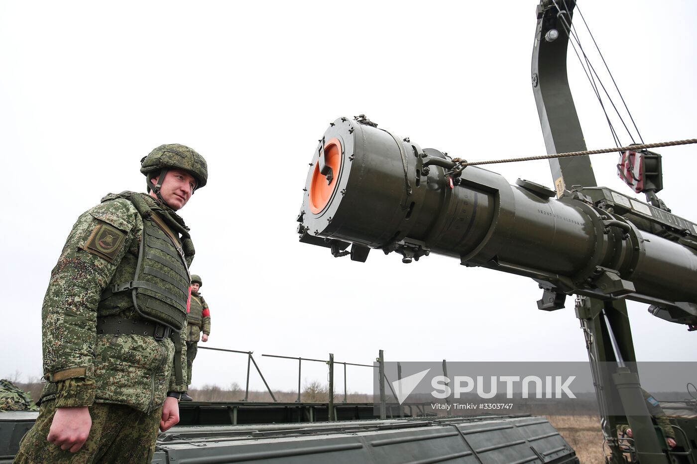 Iskander-M missile launcher crews exercise in Krasnodar Territory