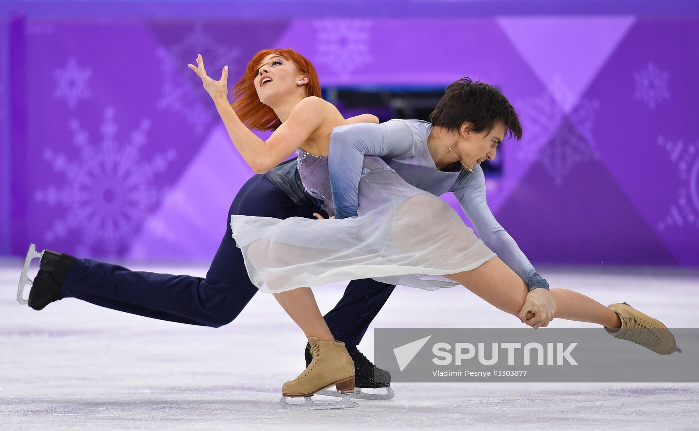 2018 Winter Olympics. Figure skating. Ice dance. Free skating