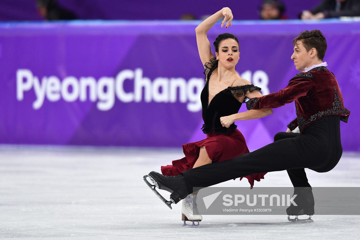 2018 Winter Olympics. Figure skating. Ice dance. Free skating