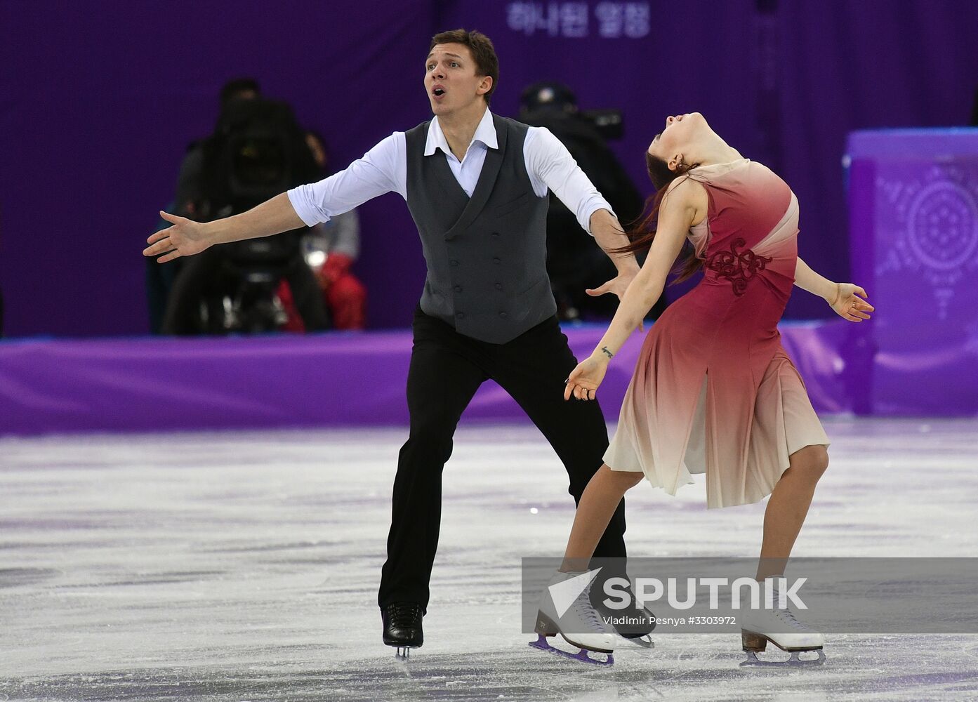 2018 Winter Olympics. Figure skating. Ice dance. Free skating