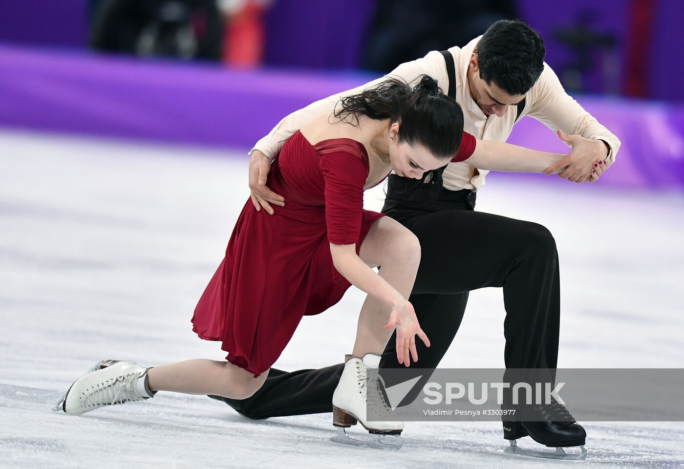 2018 Winter Olympics. Figure skating. Ice dance. Free skating