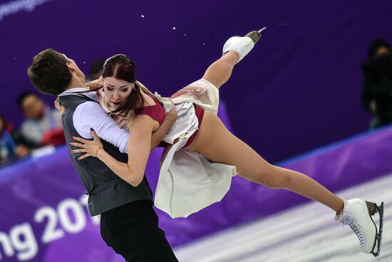 2018 Winter Olympics. Figure skating. Ice dance. Free skating