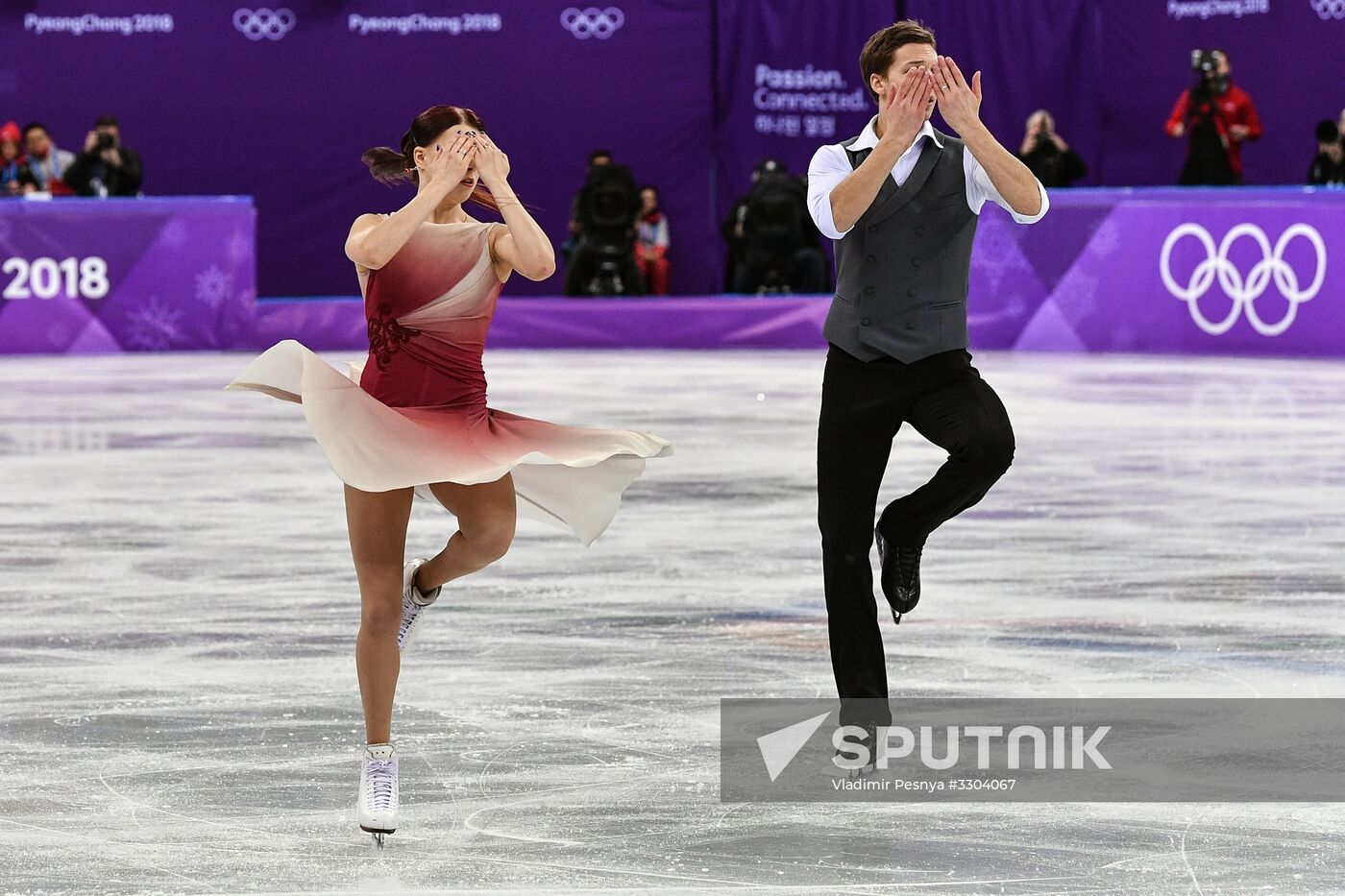 2018 Winter Olympics. Figure skating. Ice dance. Free skating