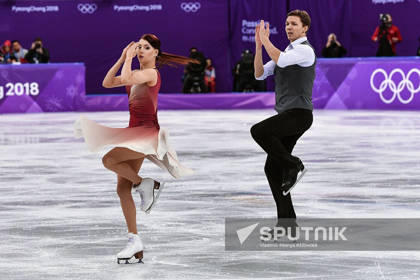 2018 Winter Olympics. Figure skating. Ice dance. Free skating