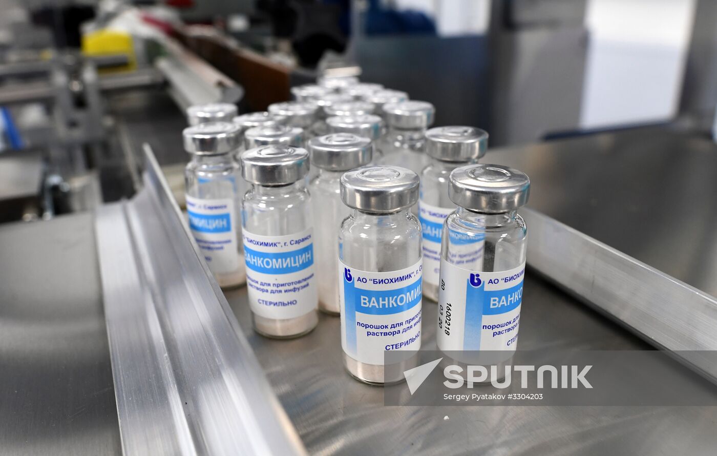 Opening antibiotics plant at Biokhimik shareholding company