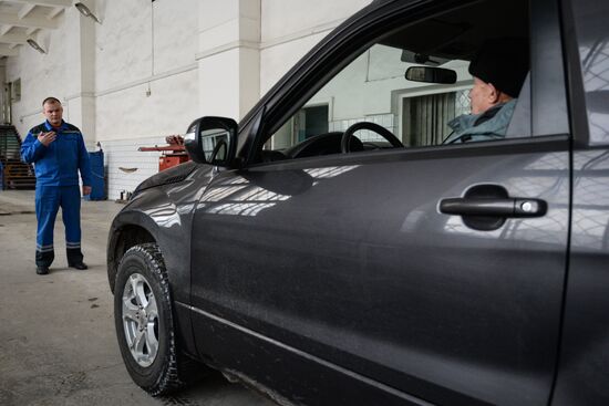 Vehicle maintenance facility in Novosibirsk