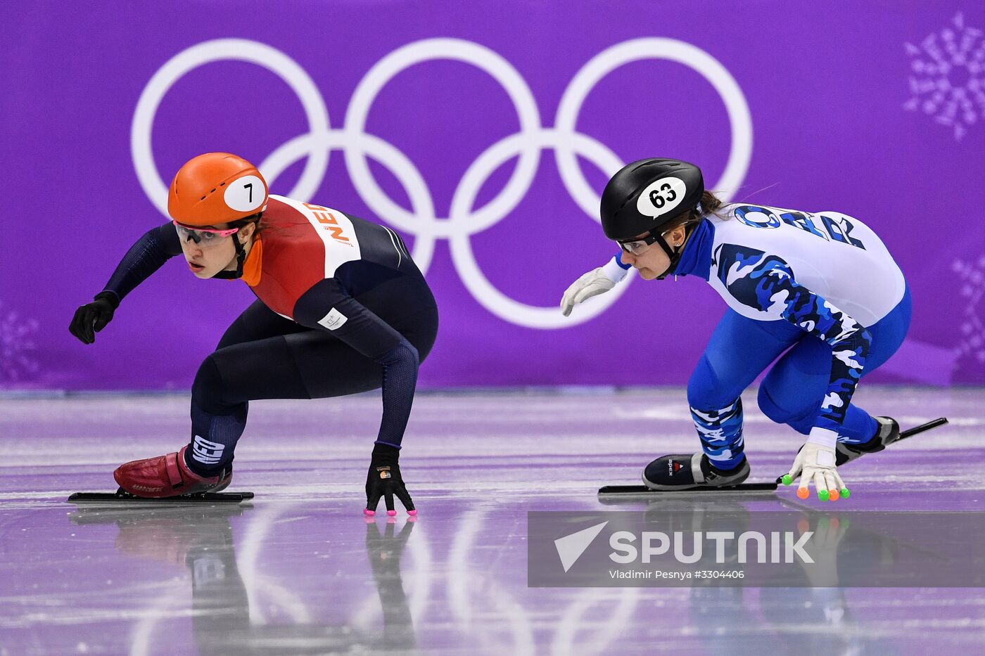 2018 Winter Olympics. Short track speed skating. Day four