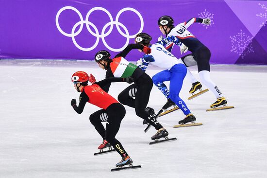 2018 Winter Olympics. Short track speed skating. Day four