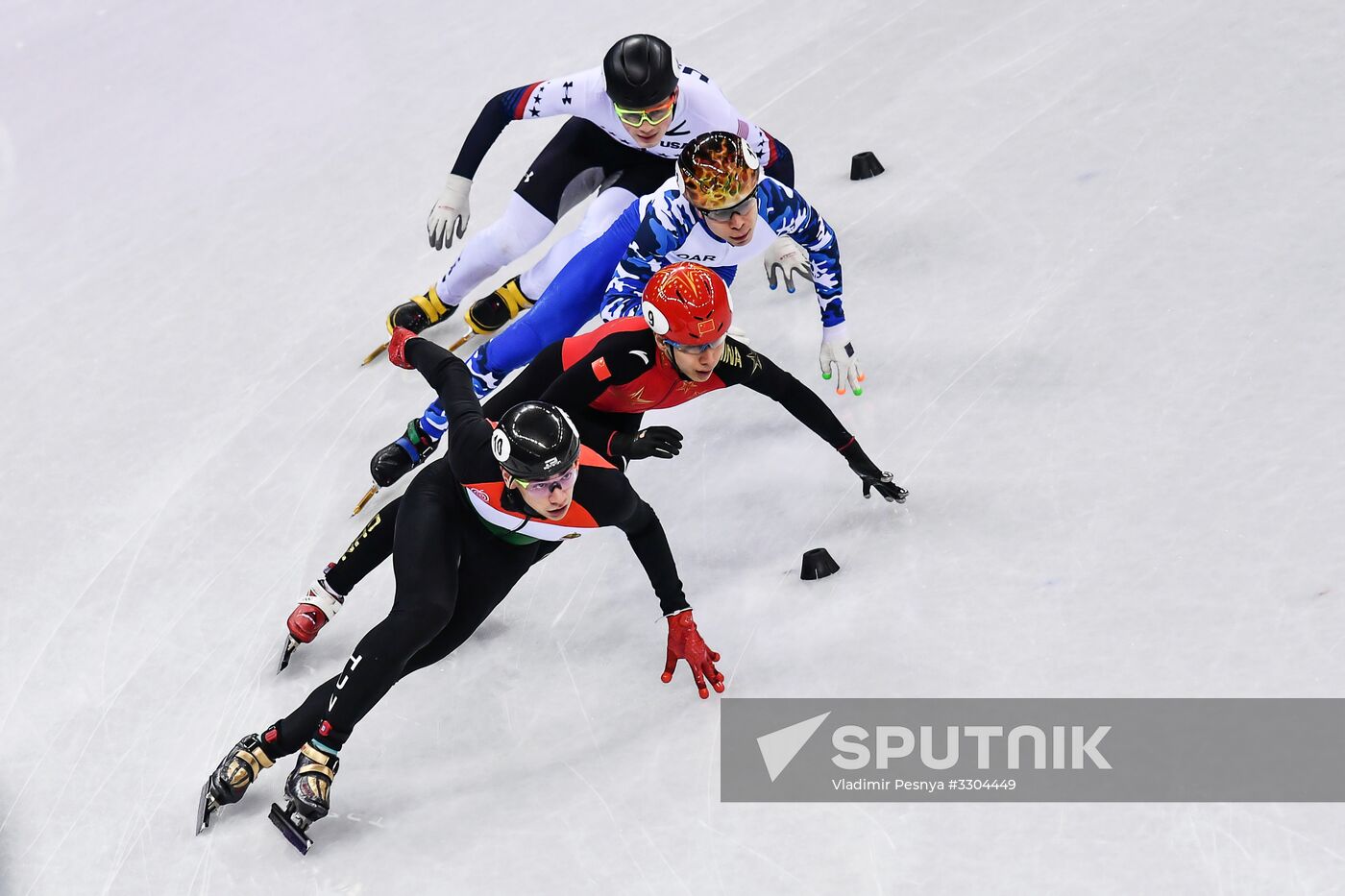 2018 Winter Olympics. Short track speed skating. Day four