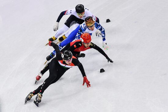 2018 Winter Olympics. Short track speed skating. Day four