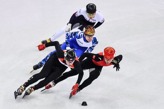 2018 Winter Olympics. Short track speed skating. Day four