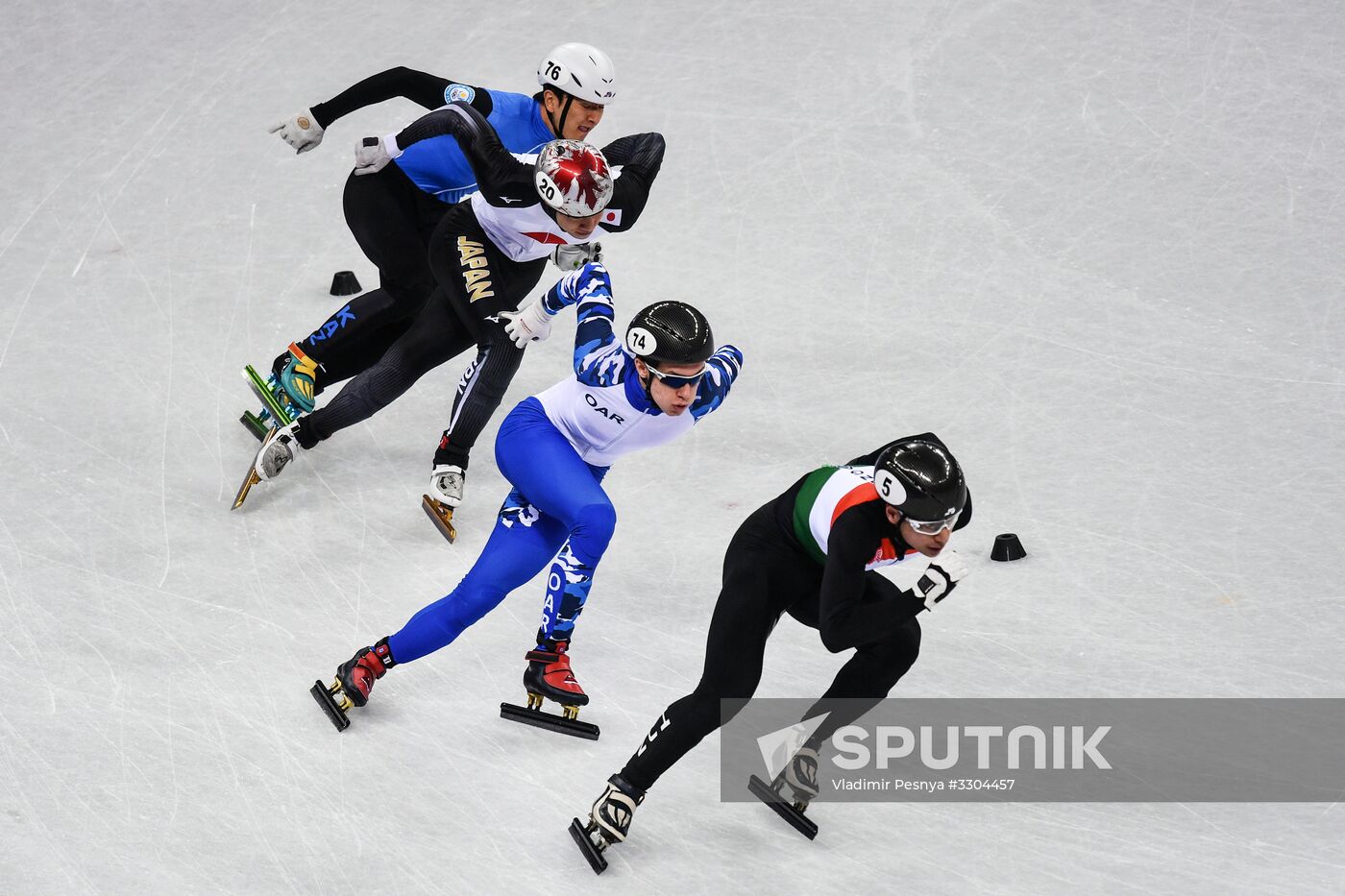 2018 Winter Olympics. Short track speed skating. Day four
