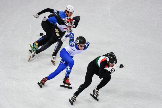 2018 Winter Olympics. Short track speed skating. Day four
