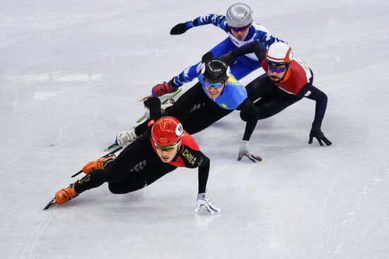 2018 Winter Olympics. Short track speed skating. Day four