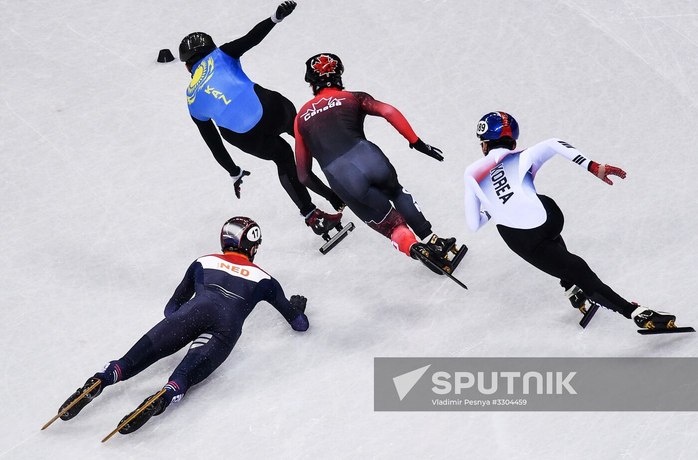 2018 Winter Olympics. Short track speed skating. Day four