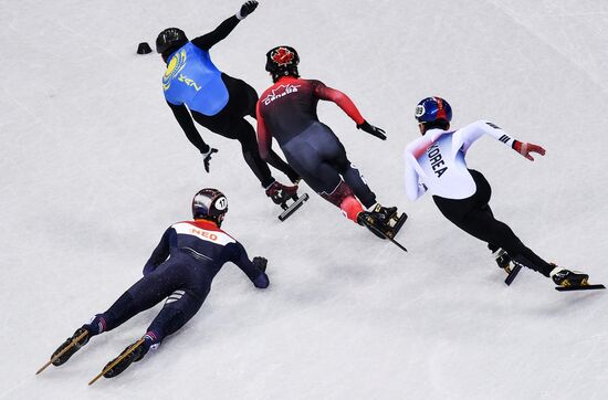 2018 Winter Olympics. Short track speed skating. Day four