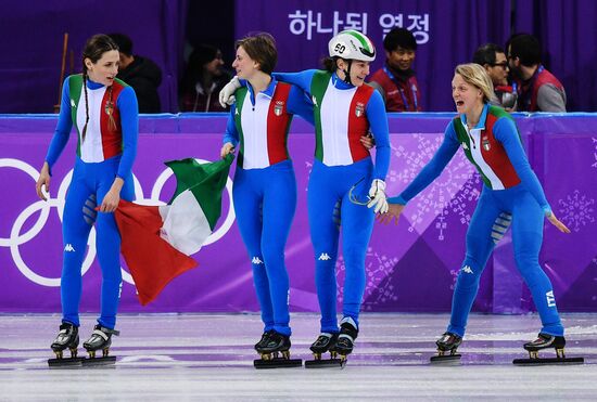 2018 Winter Olympics. Short track speed skating. Day four
