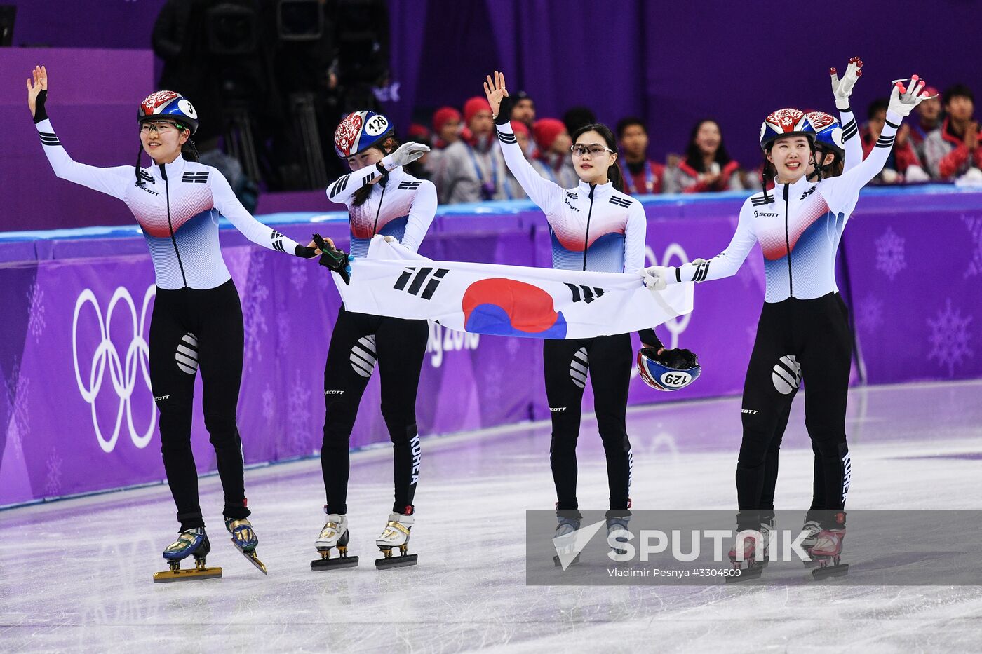 2018 Winter Olympics. Short track speed skating. Day four