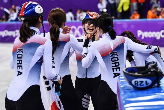 2018 Winter Olympics. Short track speed skating. Day four