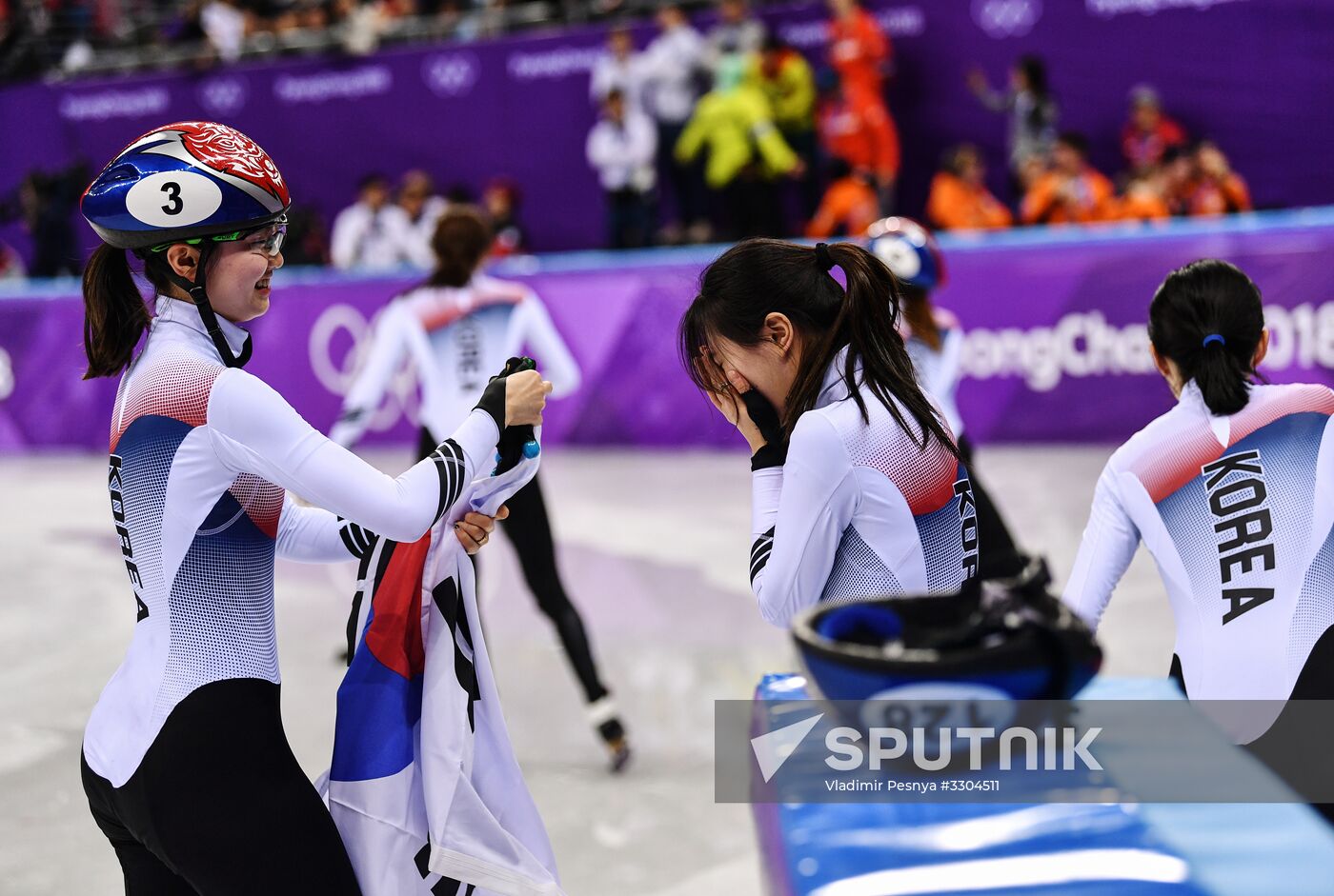 2018 Winter Olympics. Short track speed skating. Day four