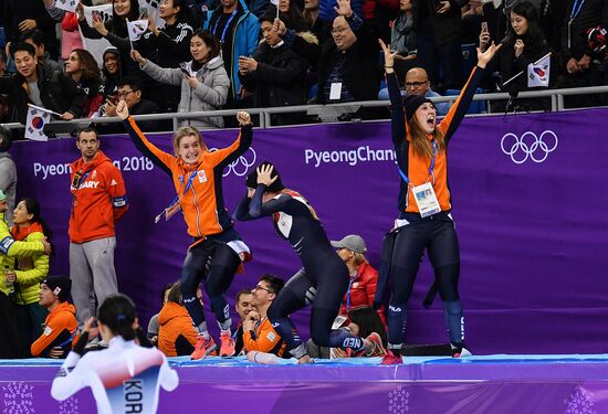 2018 Winter Olympics. Short track speed skating. Day four