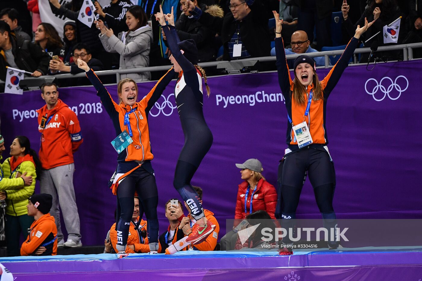 2018 Winter Olympics. Short track speed skating. Day four