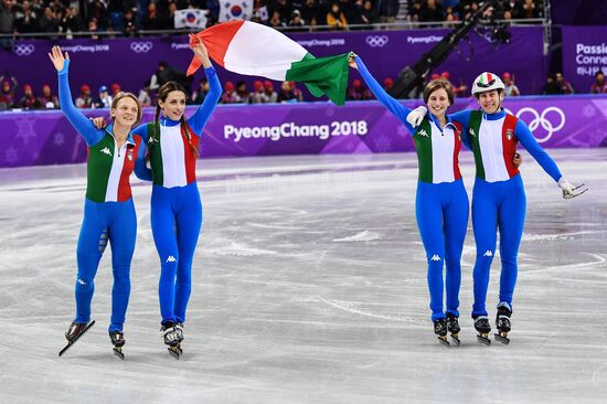 2018 Winter Olympics. Short track speed skating. Day four