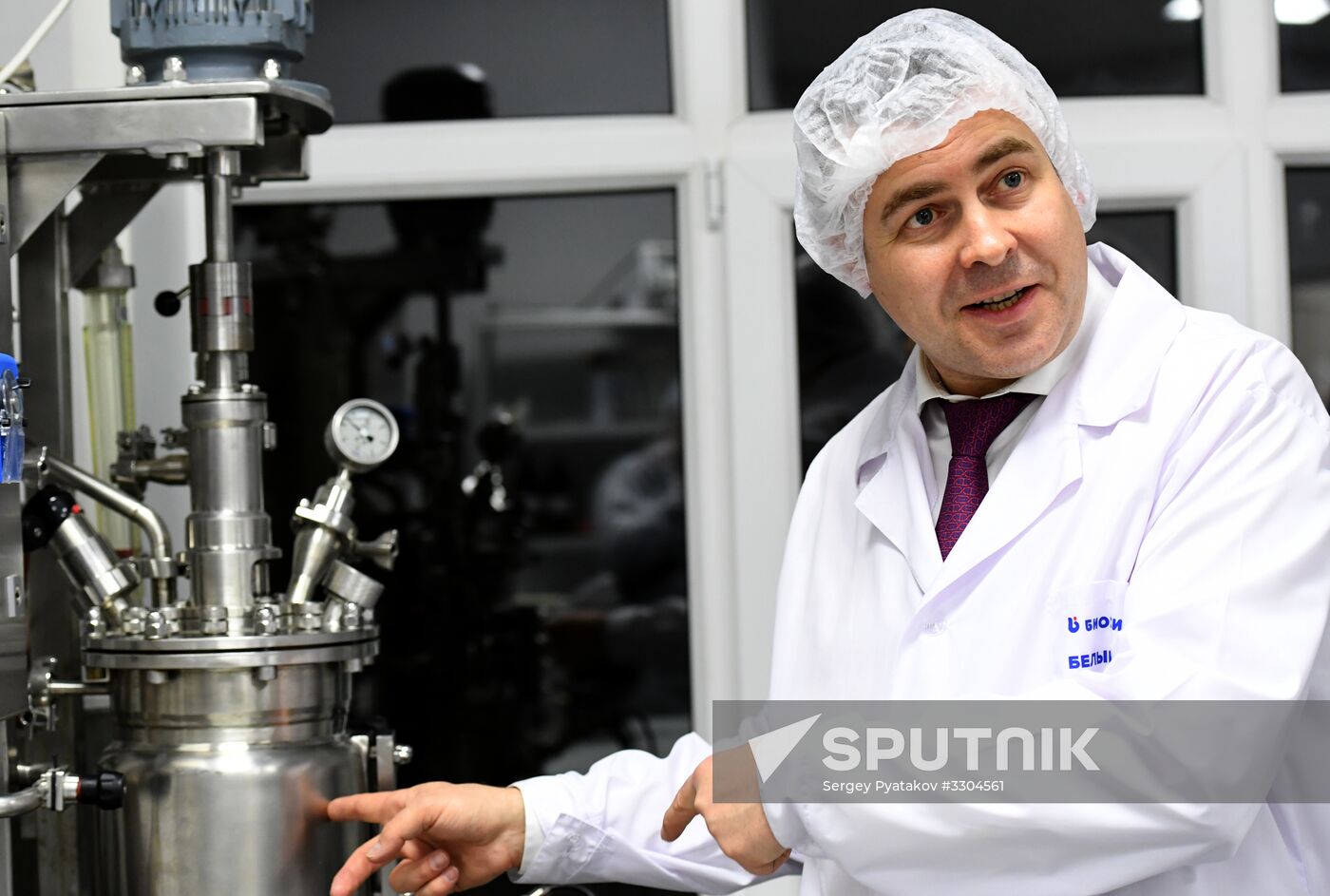 Opening antibiotics plant at Biokhimik shareholding company