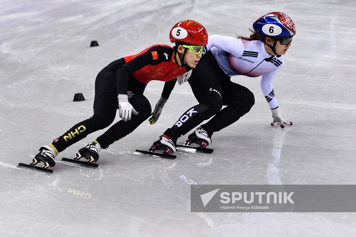 2018 Winter Olympics. Short track speed skating. Day four