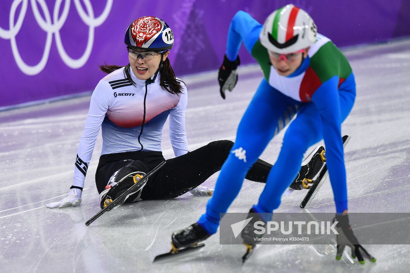 2018 Winter Olympics. Short track speed skating. Day four