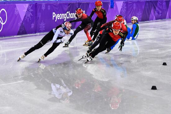 2018 Winter Olympics. Short track speed skating. Day four