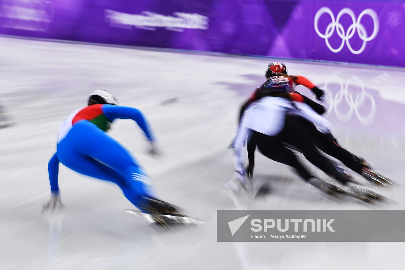 2018 Winter Olympics. Short track speed skating. Day four