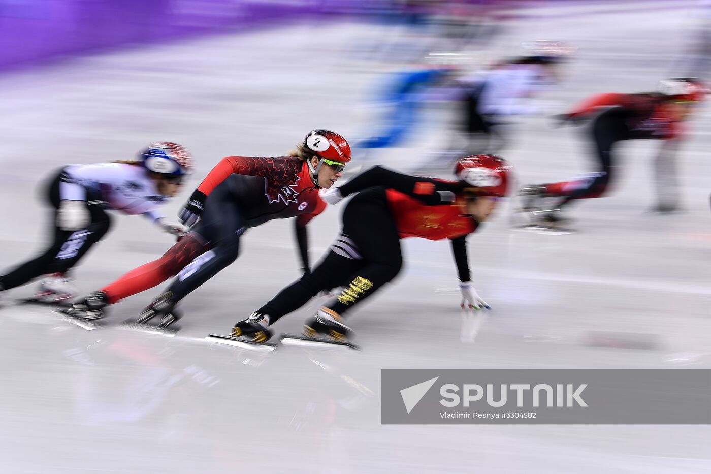 2018 Winter Olympics. Short track speed skating. Day four