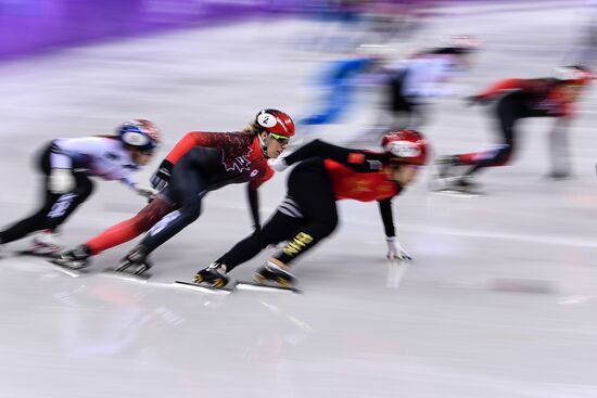 2018 Winter Olympics. Short track speed skating. Day four