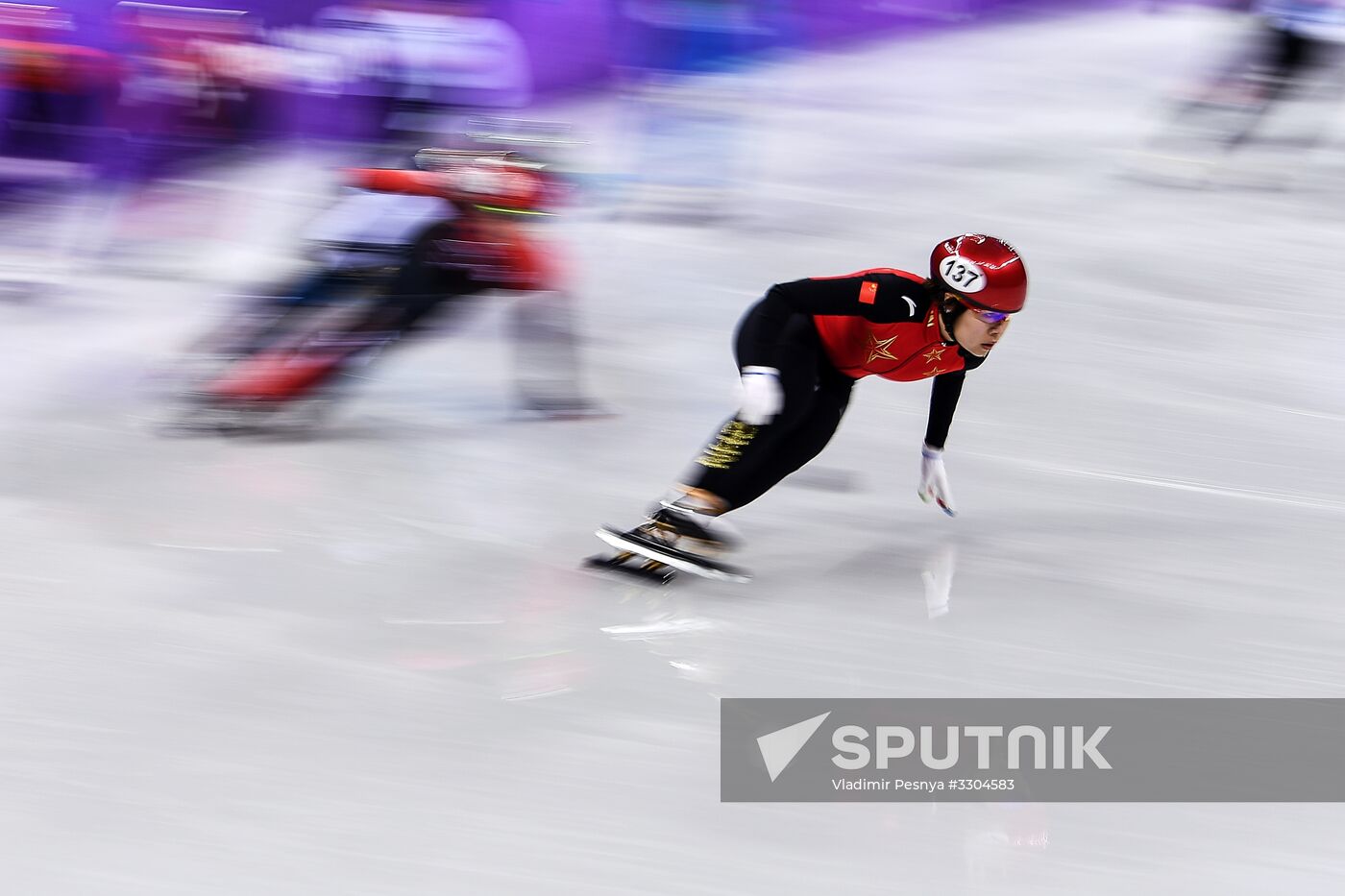 2018 Winter Olympics. Short track speed skating. Day four