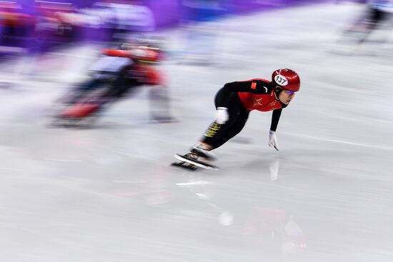 2018 Winter Olympics. Short track speed skating. Day four