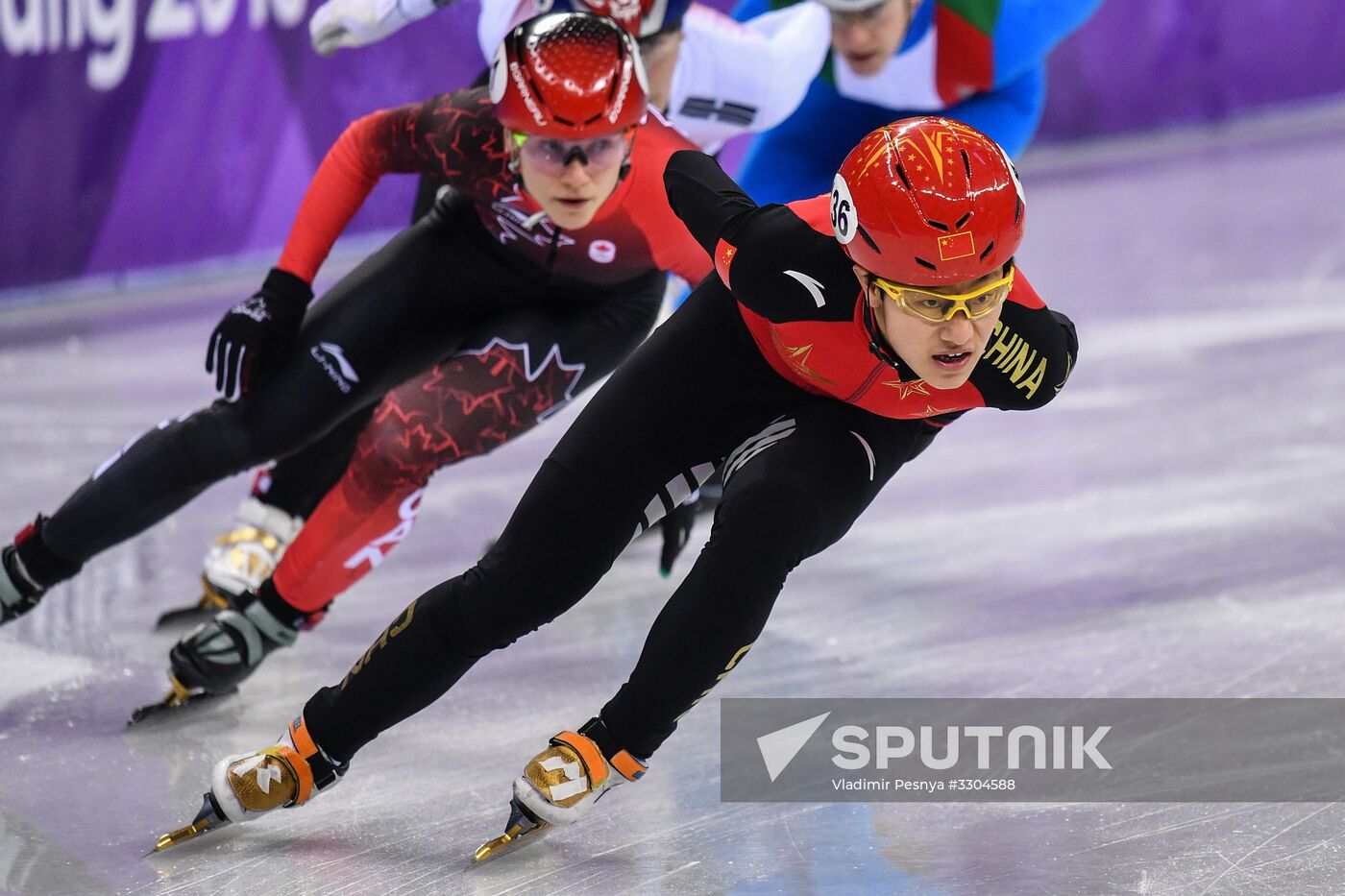 2018 Winter Olympics. Short track speed skating. Day four