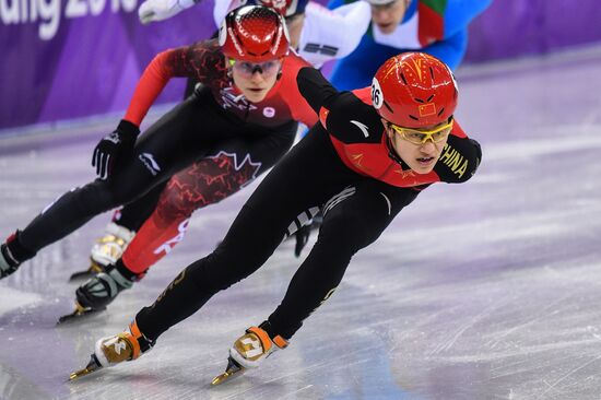2018 Winter Olympics. Short track speed skating. Day four