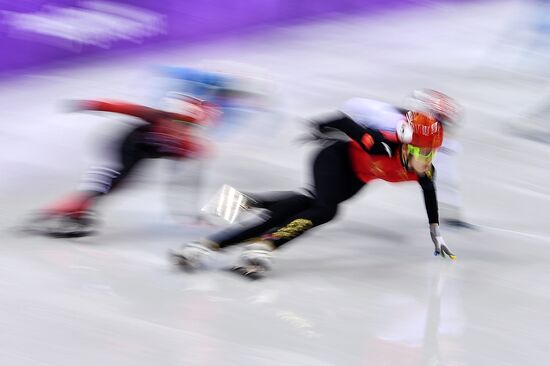 2018 Winter Olympics. Short track speed skating. Day four