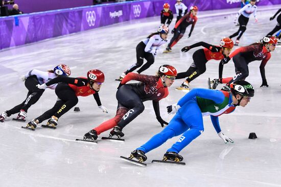 2018 Winter Olympics. Short track speed skating. Day four