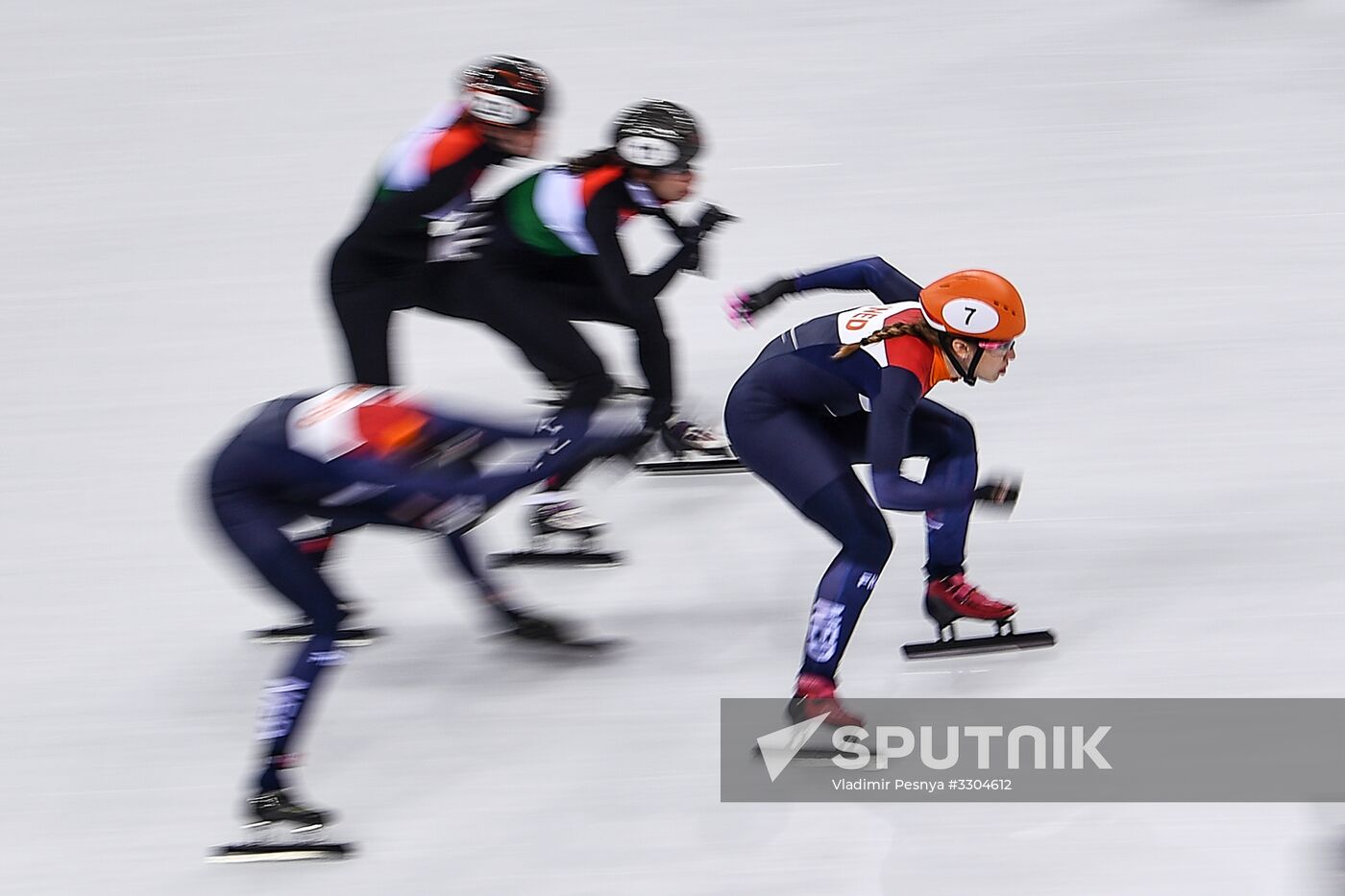 2018 Winter Olympics. Short track speed skating. Day four