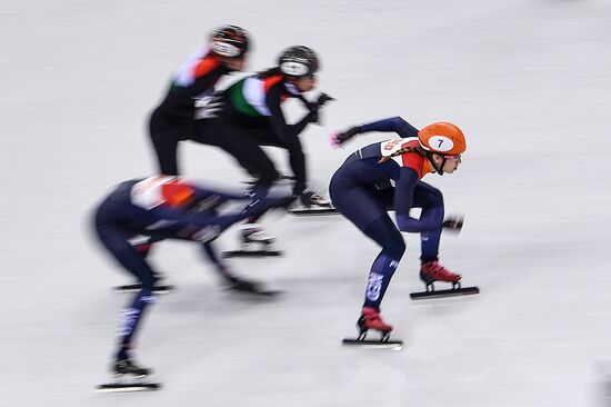 2018 Winter Olympics. Short track speed skating. Day four