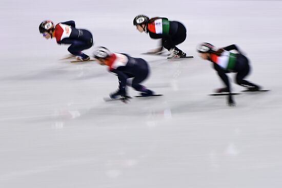 2018 Winter Olympics. Short track speed skating. Day four