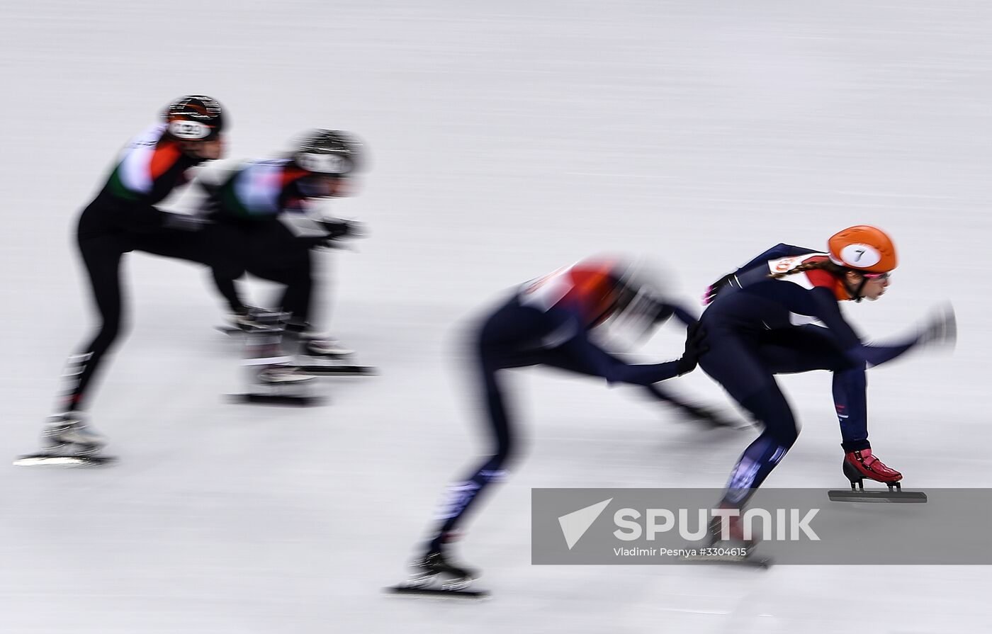 2018 Winter Olympics. Short track speed skating. Day four