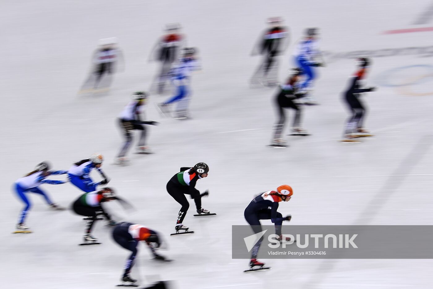 2018 Winter Olympics. Short track speed skating. Day four