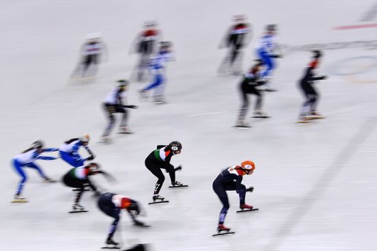 2018 Winter Olympics. Short track speed skating. Day four