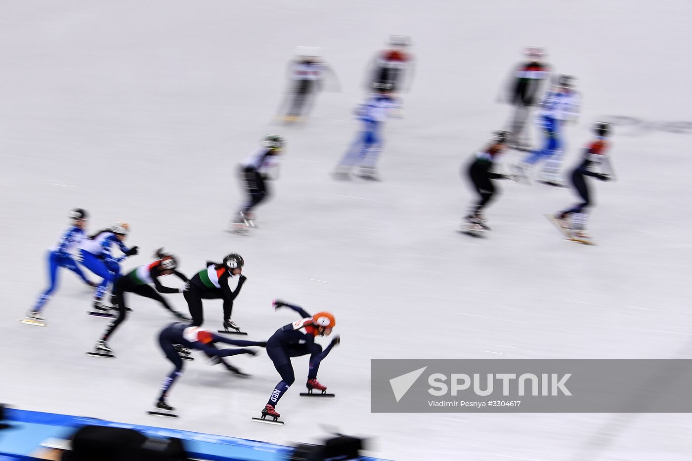 2018 Winter Olympics. Short track speed skating. Day four