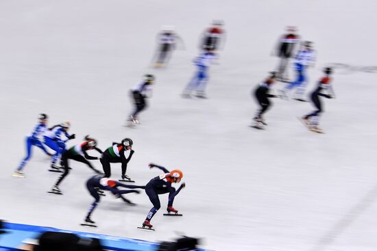 2018 Winter Olympics. Short track speed skating. Day four
